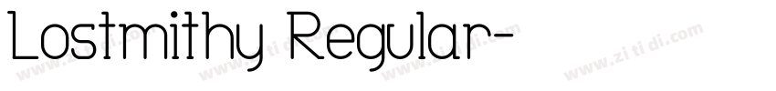 Lostmithy Regular字体转换